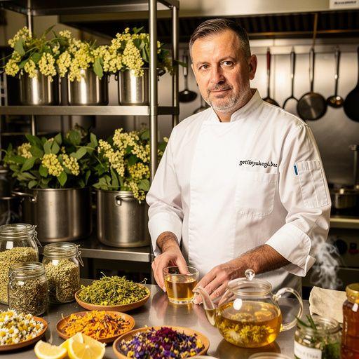 Čaj od lipe u šalici s cvjetovima i listovima lipe.