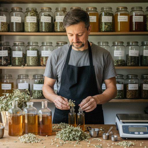 Prikaz mirnog okruženja s čajem od lipe na drvenom stolu.